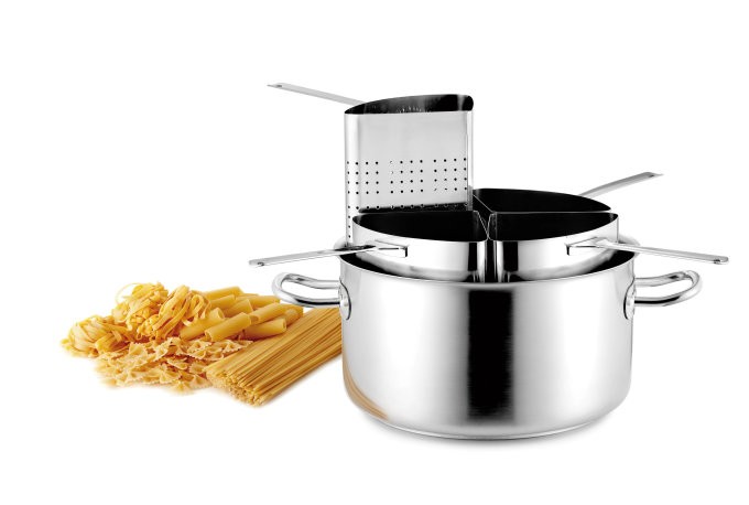 conjunto cuece pastas acero inoxidable pujadas