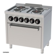cocina electrica con horno serie 600 hr fainca