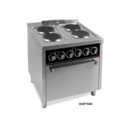 cocina electrica con horno serie 750 hr fainca