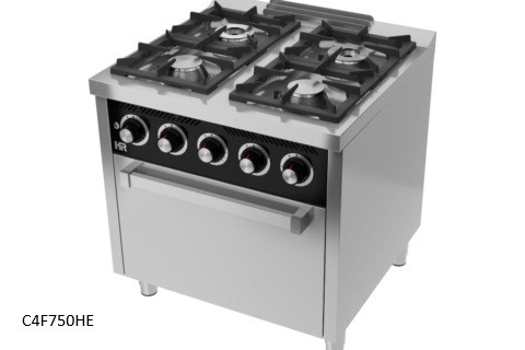 COCINA GAS CON HORNO ELÉCTRICO SERIE 750 HR