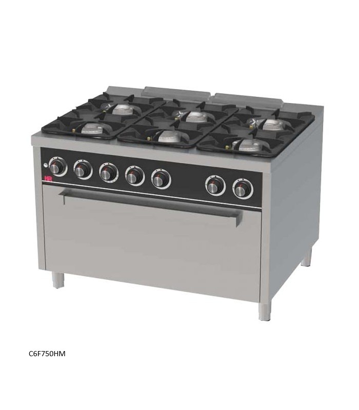 cocina gas con horno serie 750 hr fainca 2