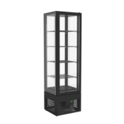 vitrina refrigerada cuatro caras de cristal para hosteleria postres pasteleria ednox