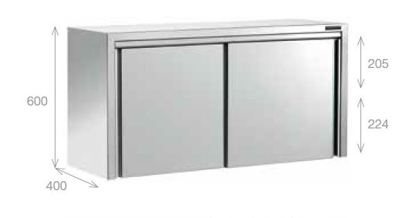 armario pared inox para hosteleria distform