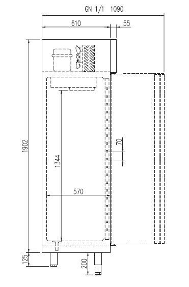 armario refrigerado gastronorm gn 1/1 docriluc 2