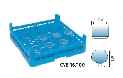 cesta especial copas para lavavajillas de hosteleria