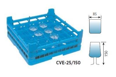 cesta vasos para lavavajillas de hosteleria