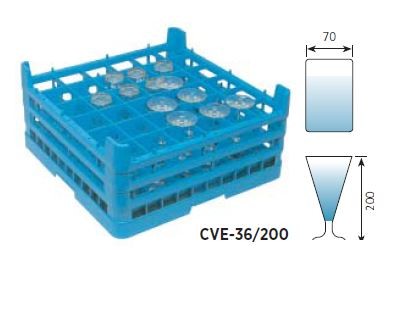 cesta especial copas y vasos de lavavajillas de hosteleria