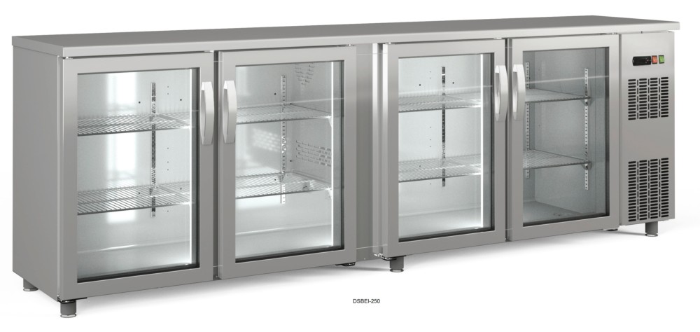 expositor refrigerado bebidas snack bar acero inoxidable vertical docriluc 2