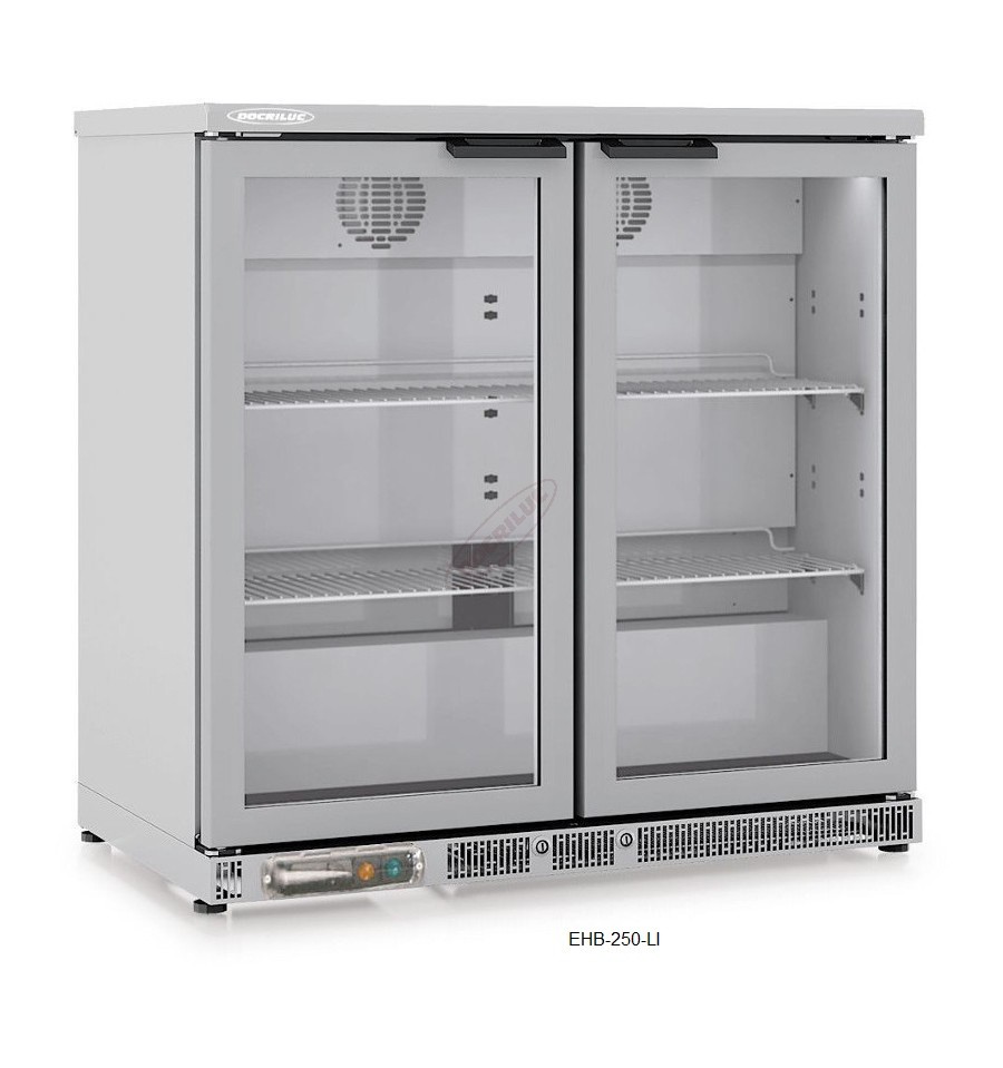 expositor refrigerado acero inoxidable bebidas vertical docriluc