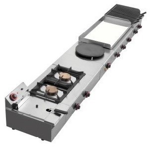 PLANCHA ELECTRICA MODULAR DE ACERO PAVONADO MAINHO