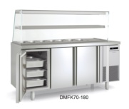 mesa refrigerada gastronorm 1/1fast food Kebab docriluc