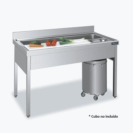 mesa preparacion verduras hosteleria distform