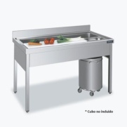 mesa preparacion verduras hosteleria distform