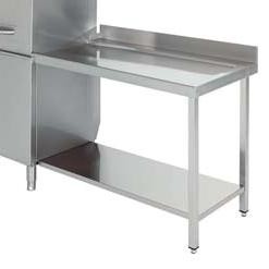 mesa de salida para lavavajillas industrial de cupula 