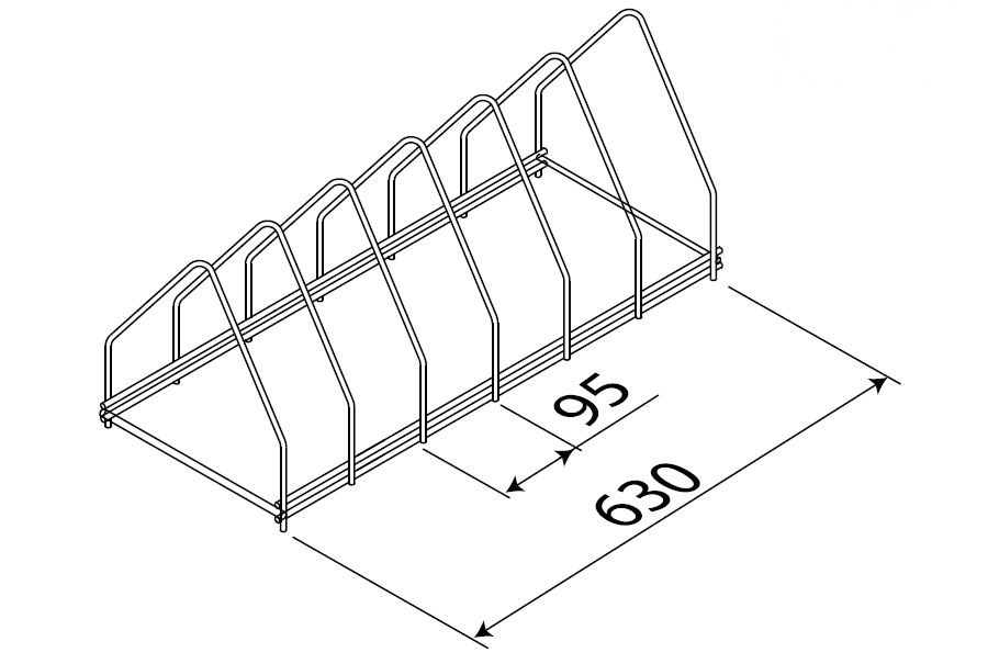 soporte de 6 bandejas para lavautensilios de hosteleria edenox