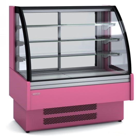 VITRINA EXPOSITORA REFRIGERADA CRISTAL CURVO ESPECIAL CHOCOLATES Y BOMBONES