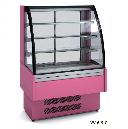 VITRINA EXPOSITORA REFRIGERADA CRISTAL CURVO